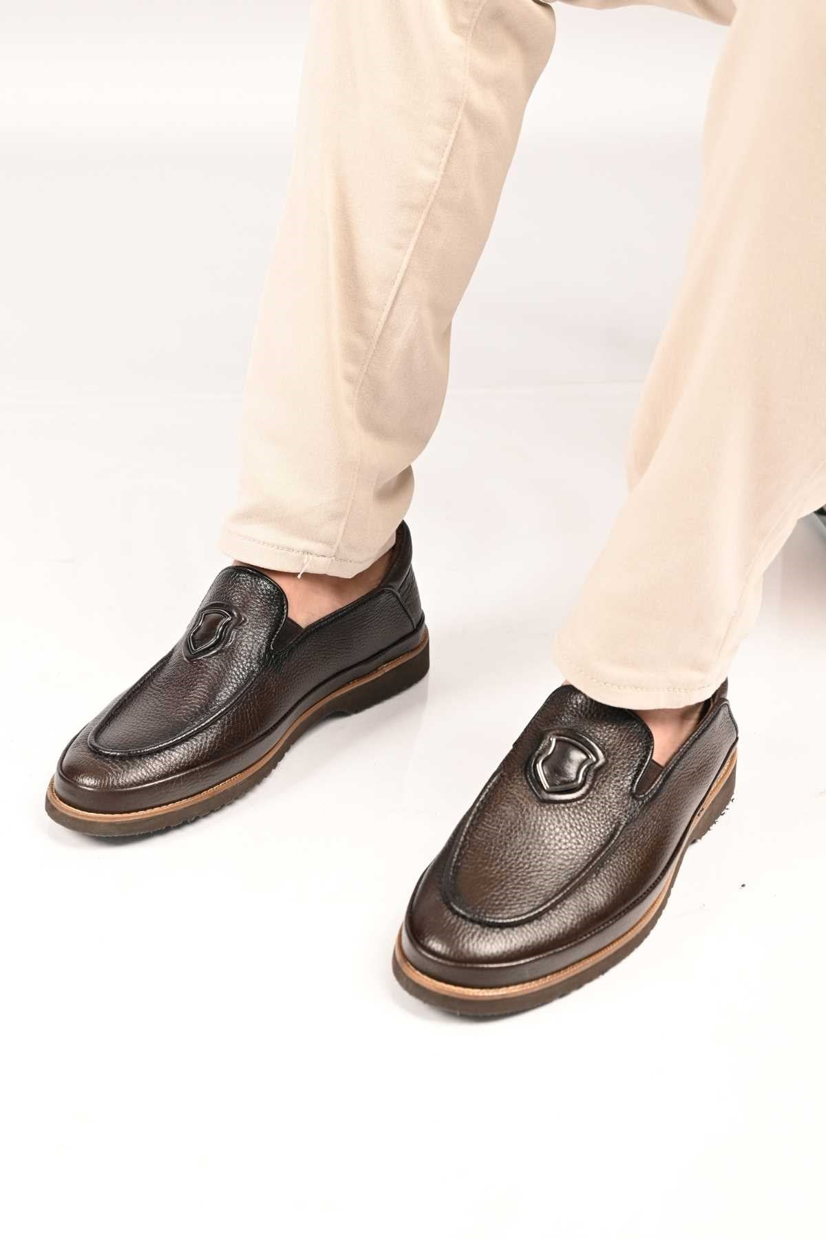 Bestello Slip-On Genuine Leather Casual Shoes with EVA Sole 333-03 Men's Shoes