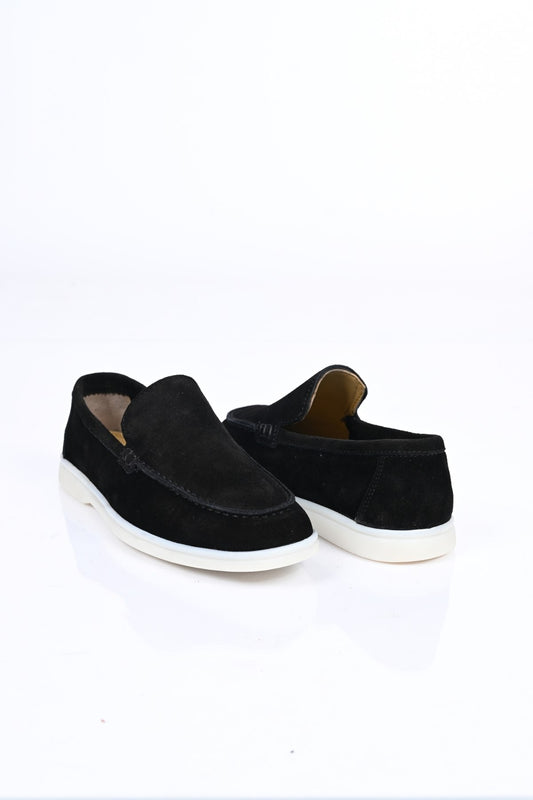Bestello Slip-On Genuine Leather Loafers with Rubber Sole 028-2000 Men's Shoes
