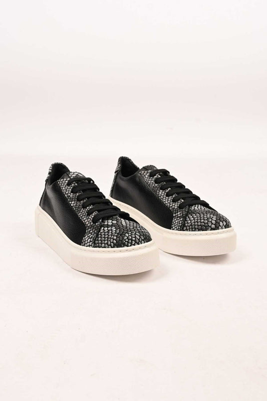 Bestello Lace-Up Genuine Leather Sneakers with Poly Sole, 101-5022-09-26K Women's Shoes