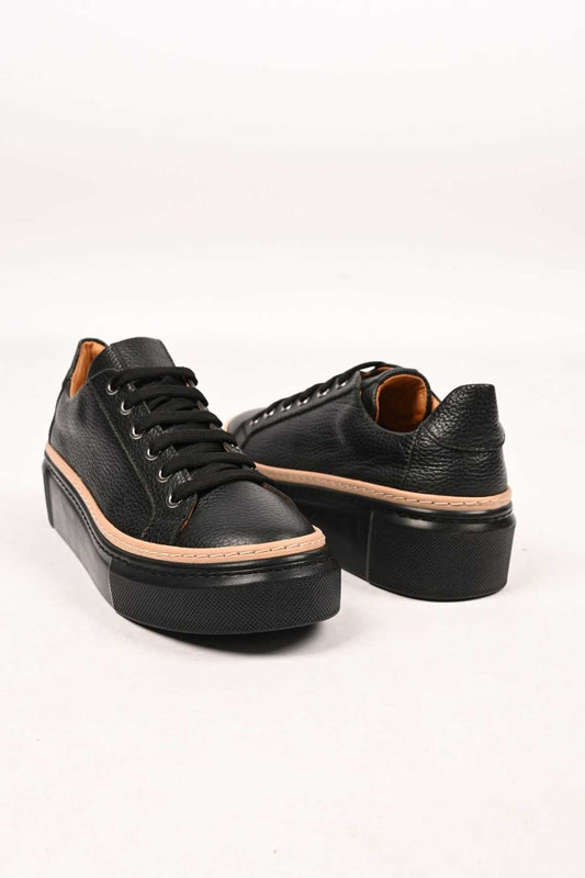 Bestello Lace-Up Genuine Leather Casual Women's Shoes with Poly Sole 334-5022-09 Women's Shoes