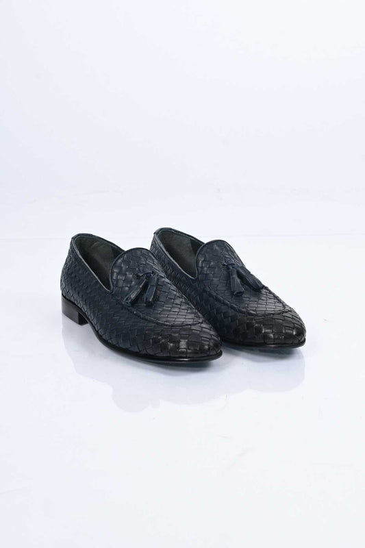 Bestello Slip-On Tassel Braided Genuine Leather Classic Shoes with Neolite Sole 333-2357 Men's Shoes