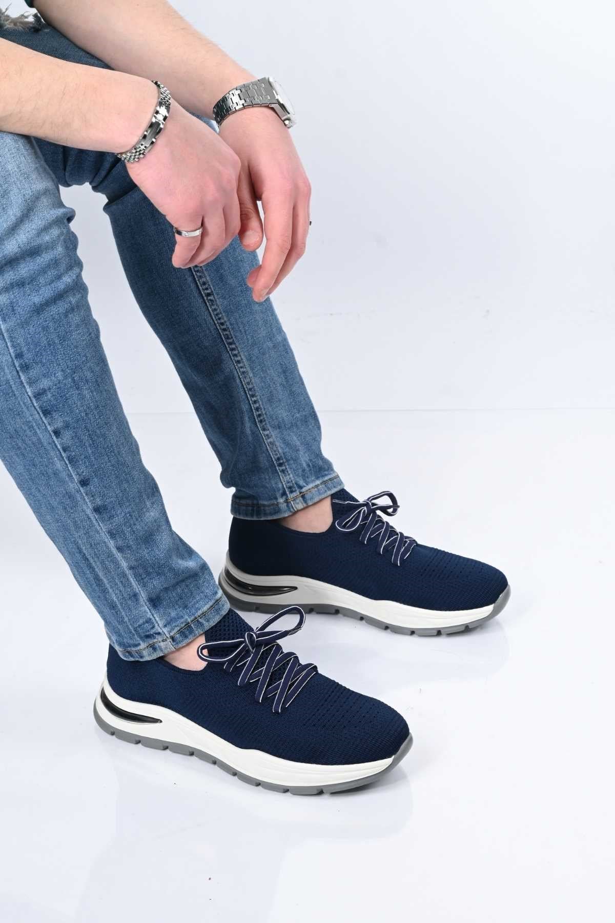 Bestello Lace-Up EVA Sole Knit Sneakers 333-1994 Men's Shoes