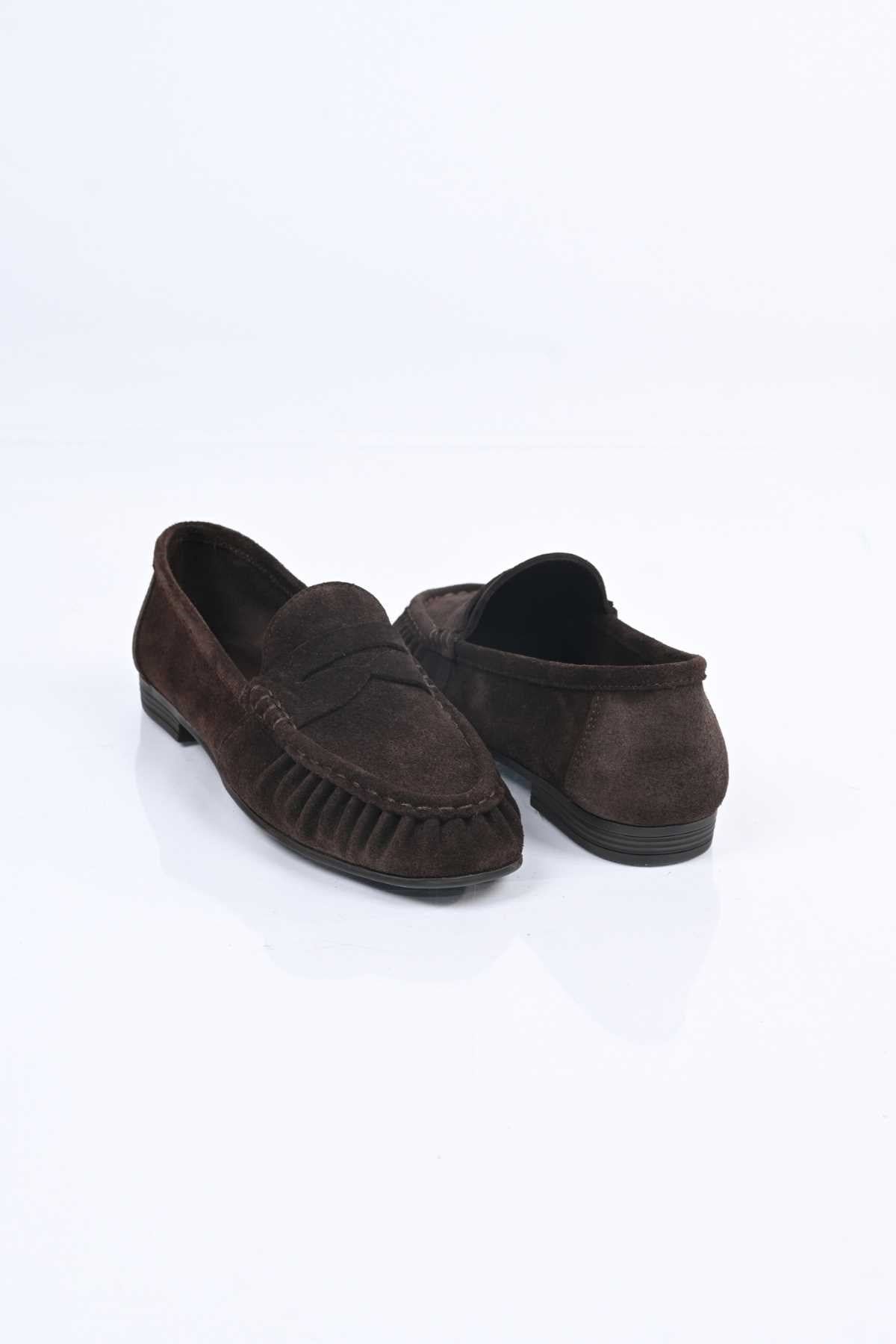 Bestello Genuine Leather Loafer with Elasticized Slip-On Design and TPU Sole 343-265-2660 Women's Shoes