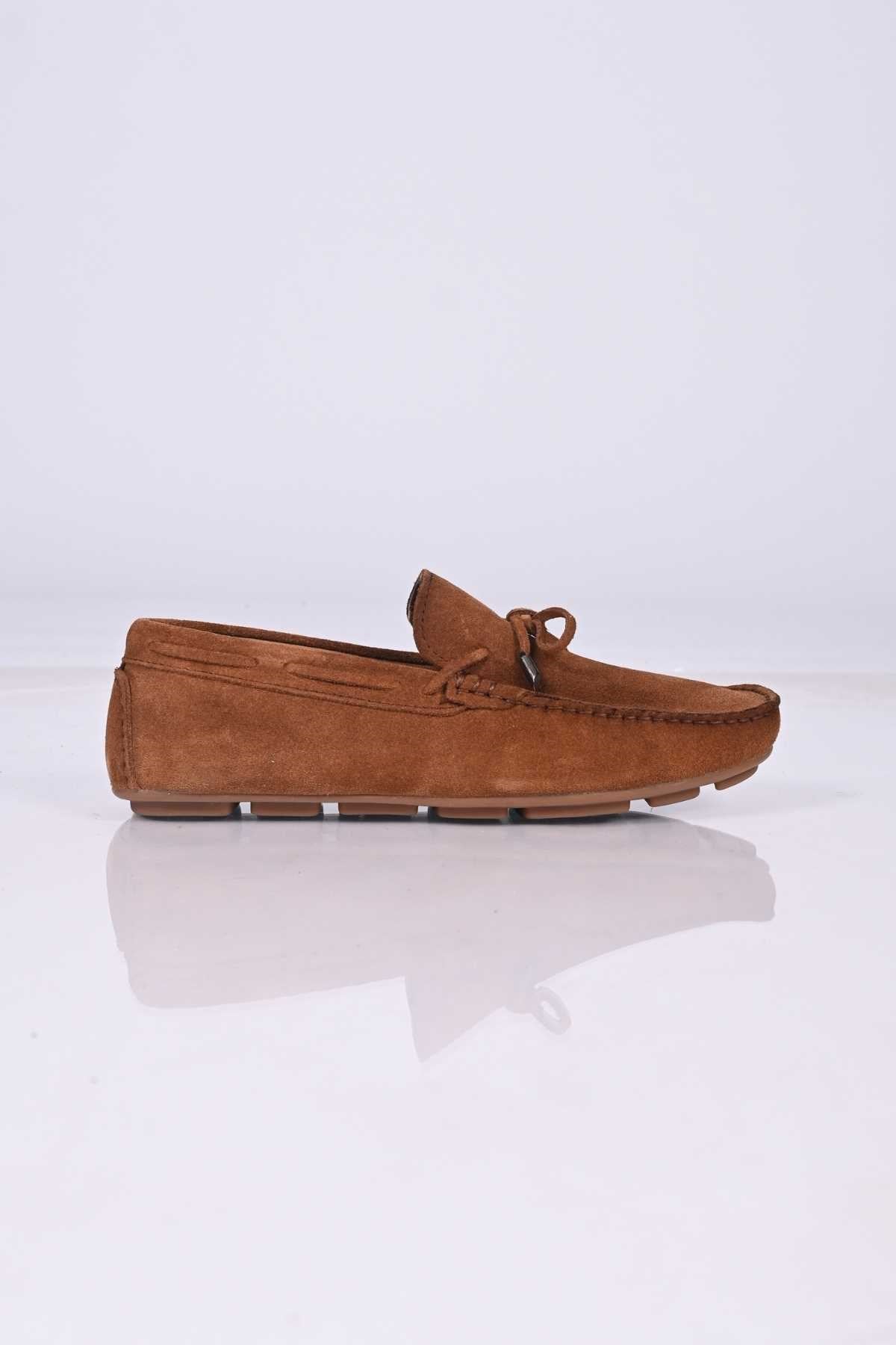 Bestello Slip-On Loafers with Bow, Polyurethane Sole, Genuine Leather, 028-1041 Men's Shoes