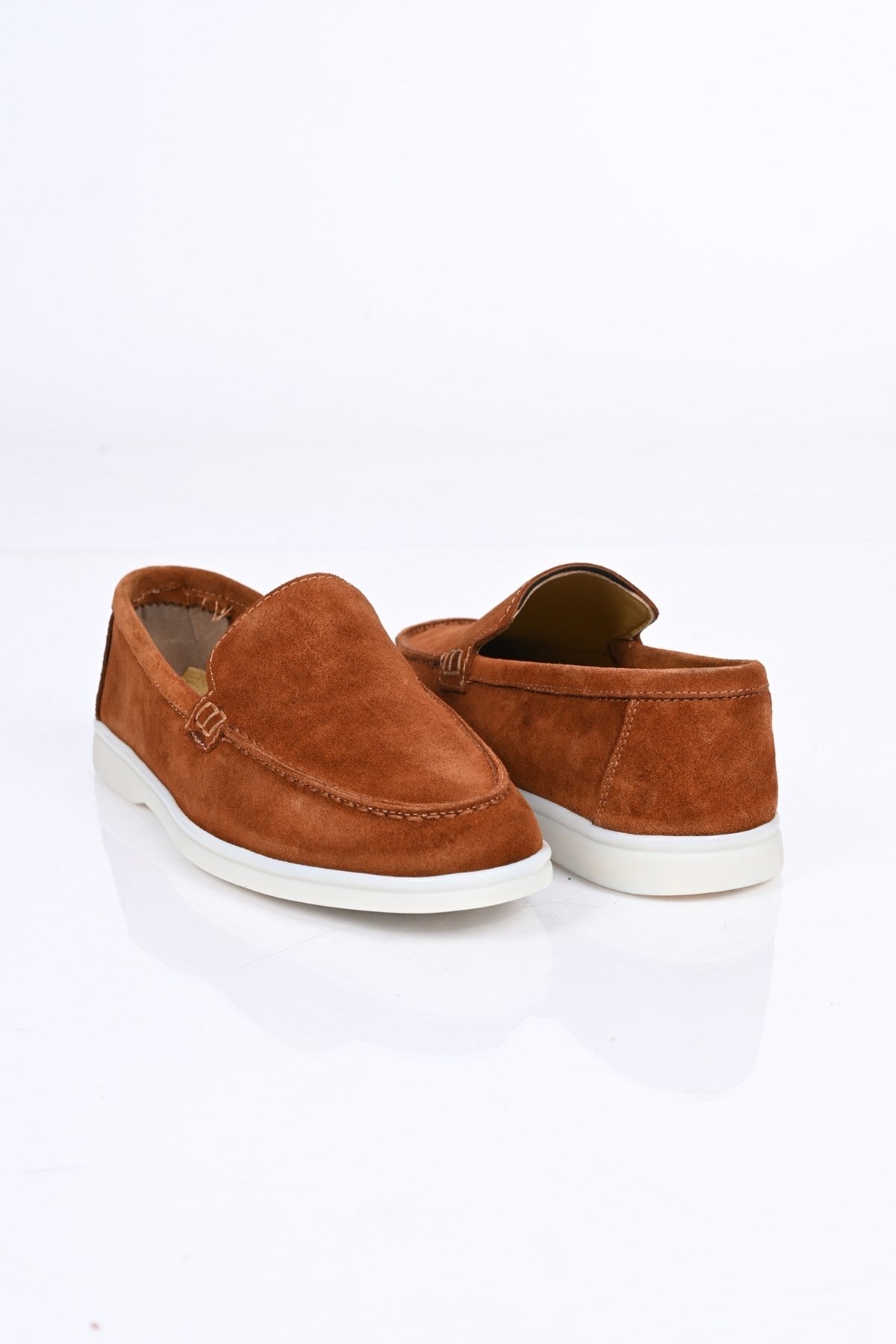 Bestello Slip-On Genuine Leather Loafers with Rubber Sole 028-2000 Men's Shoes