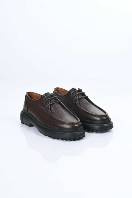 Bestello Lace-Up Genuine Leather Casual Men's Shoes with EVA Sole 179-100