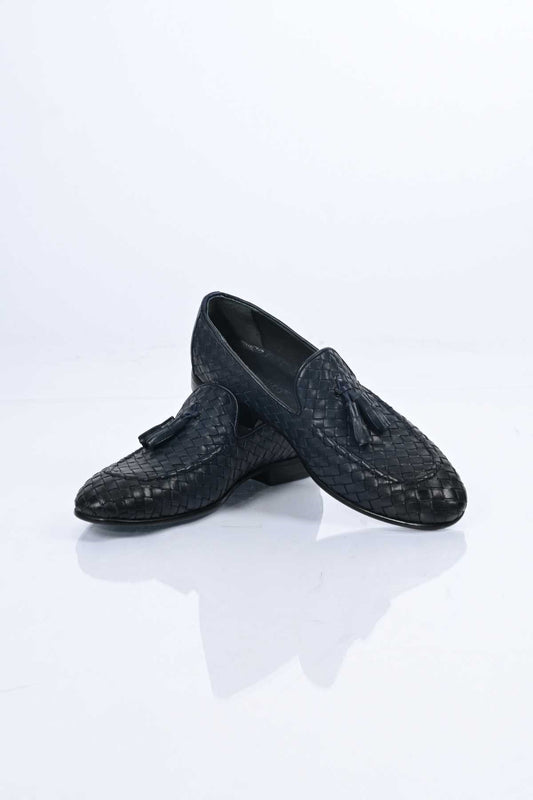 Bestello Slip-On Tassel Braided Genuine Leather Classic Shoes with Neolite Sole 333-2357 Men's Shoes