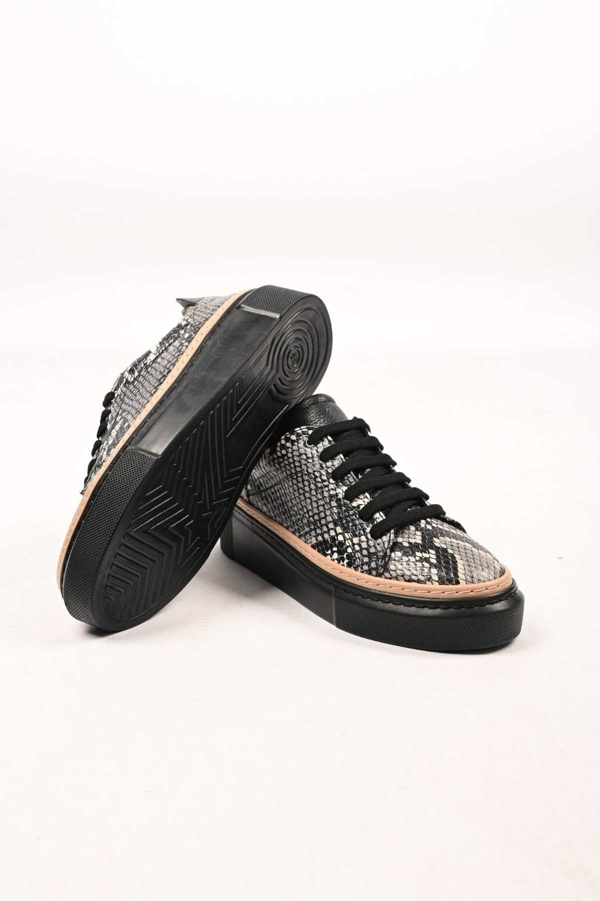 Bestello Lace-Up Genuine Leather Casual Shoes with Polyurethane Sole 334-5022-39 Women's Shoes