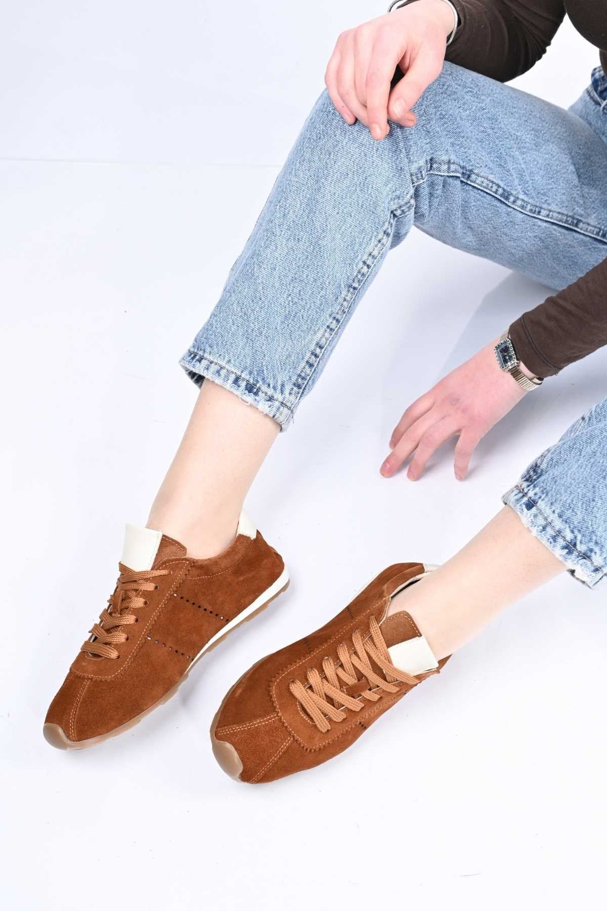 Bestello Lace-Up Genuine Leather Sneakers with Thermo Sole 341-0138 Women's Shoes
