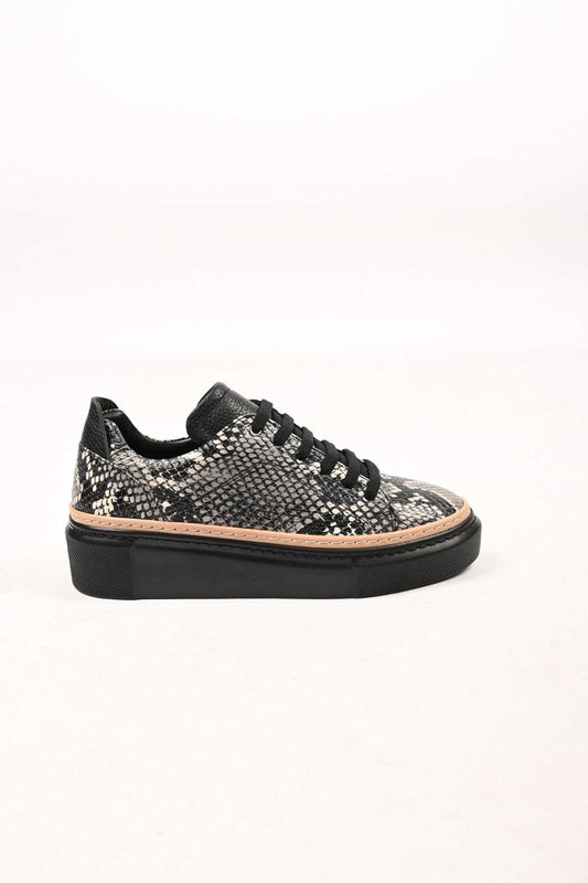 Bestello Lace-Up Genuine Leather Casual Shoes with Polyurethane Sole 334-5022-39 Women's Shoes