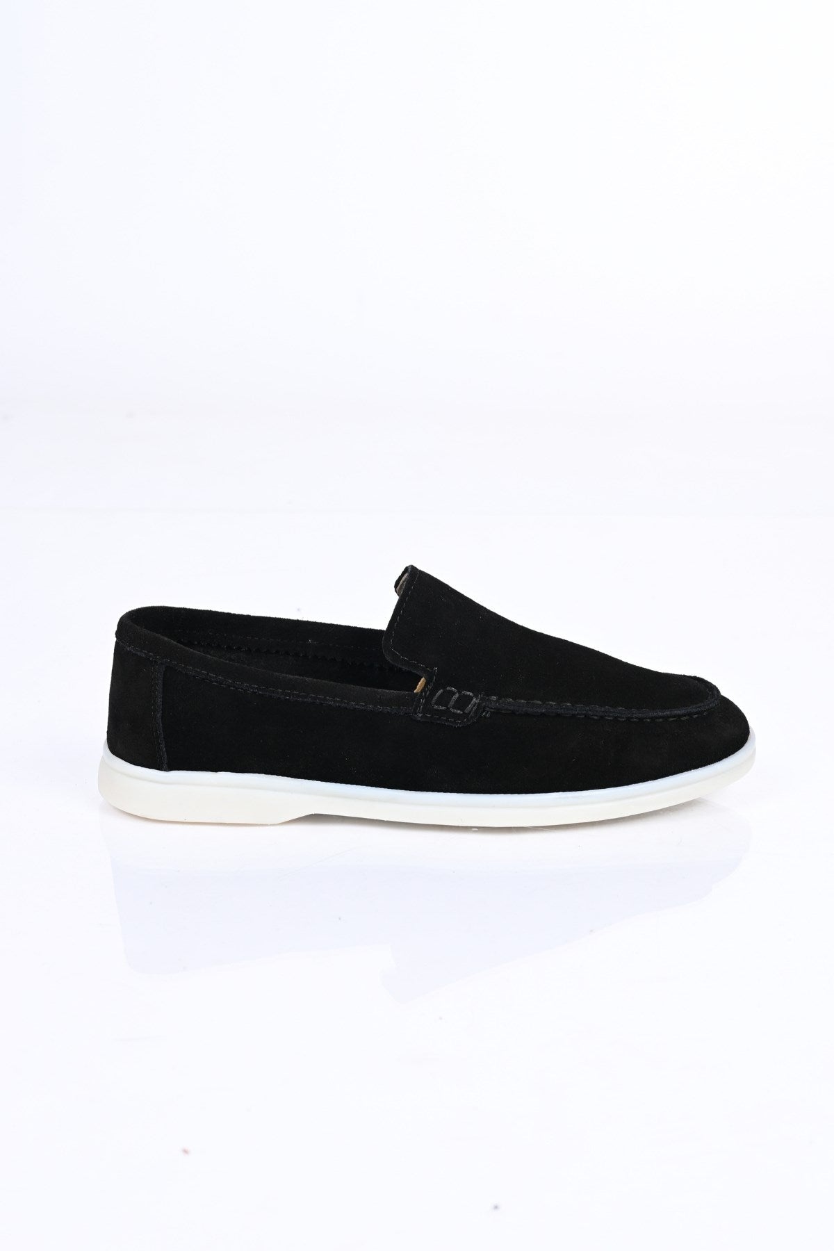 Bestello Slip-On Genuine Leather Loafers with Rubber Sole 028-2000 Men's Shoes