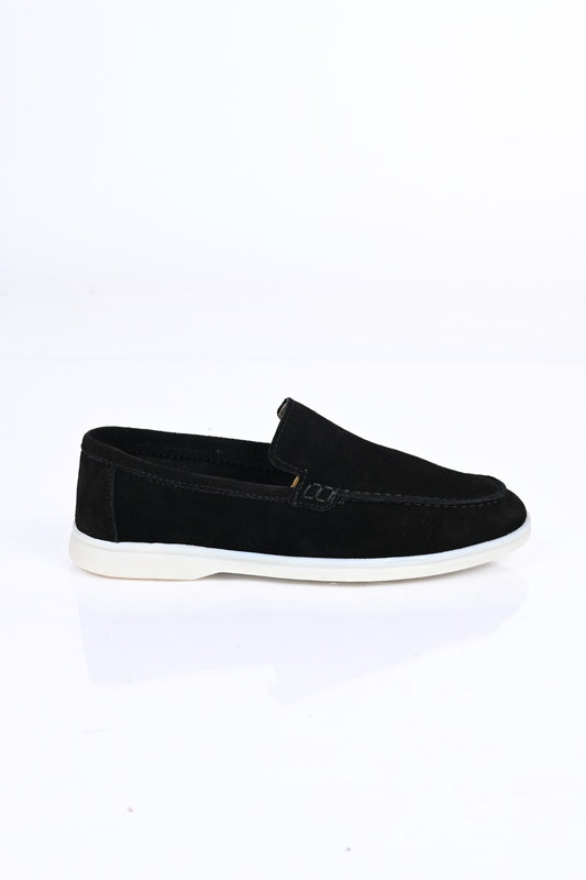 Bestello Slip-On Genuine Leather Loafers with Rubber Sole 028-2000 Men's Shoes