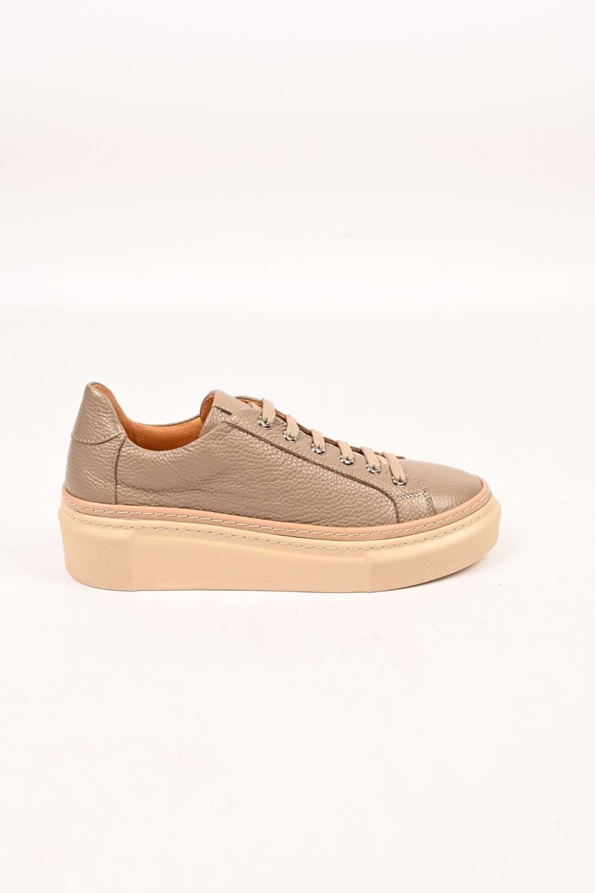 Bestello Lace-Up Genuine Leather Casual Women's Shoes with Poly Sole 334-5022-09 Women's Shoes