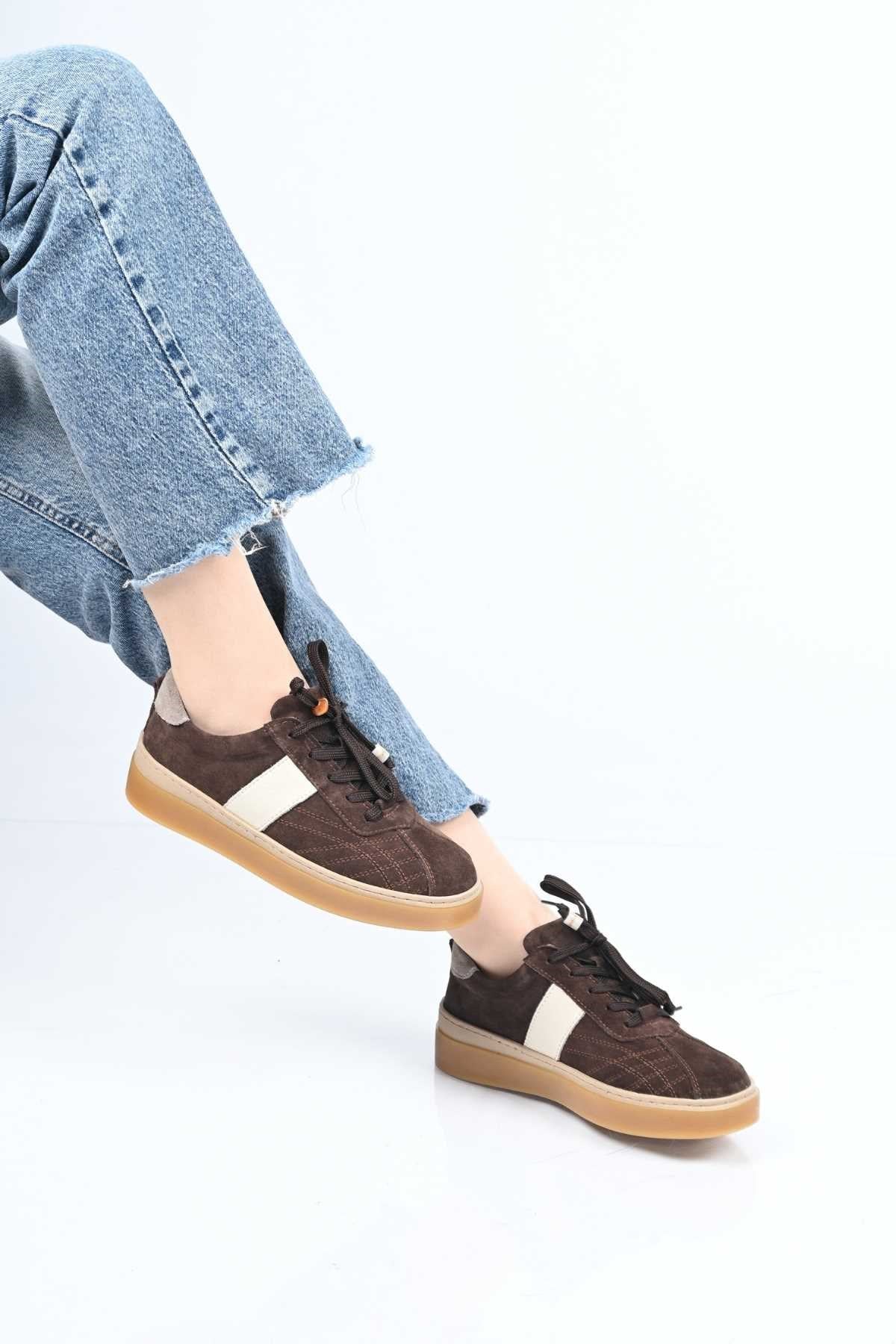 Bestello Lace-Up Genuine Leather Sneakers with Thermo Sole 345-1428 Women's Shoes