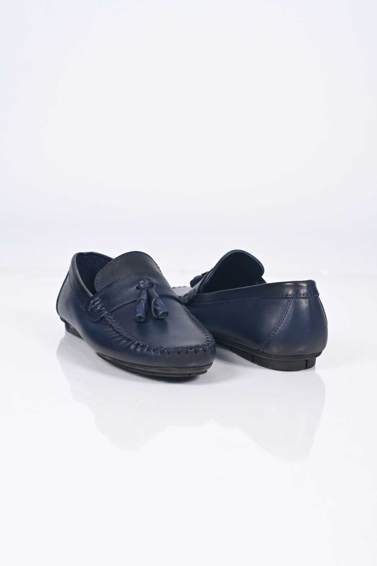 Bestello Genuine Leather Loafers with Tassels, Slip-On, Polyurethane Sole, 028-2021-26Y Men's Shoes