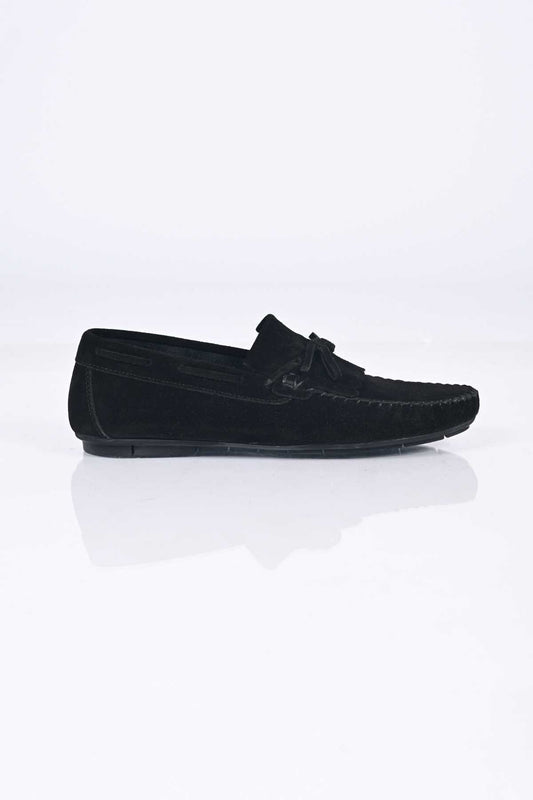 Bestello Slip-On Loafer with Bow, Genuine Leather, Polyurethane Sole, Men's Shoes 028-2065