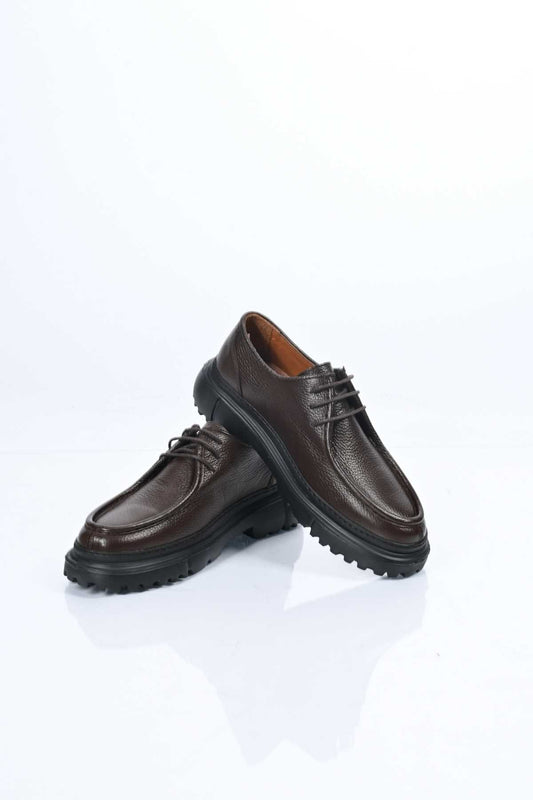 Bestello Lace-Up Genuine Leather Casual Men's Shoes with EVA Sole 179-100