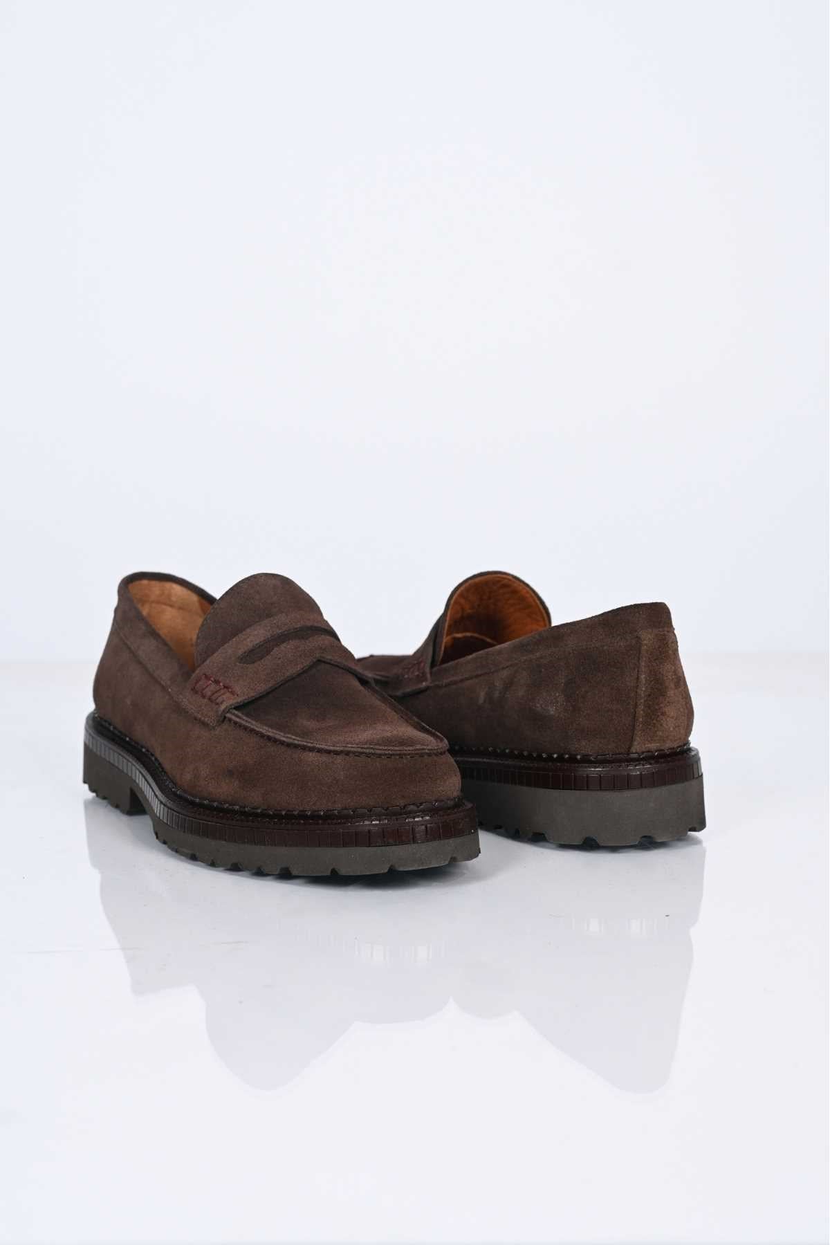 Bestello Slip-On Genuine Leather Loafers with EVA Sole 174-802 Men's Shoes