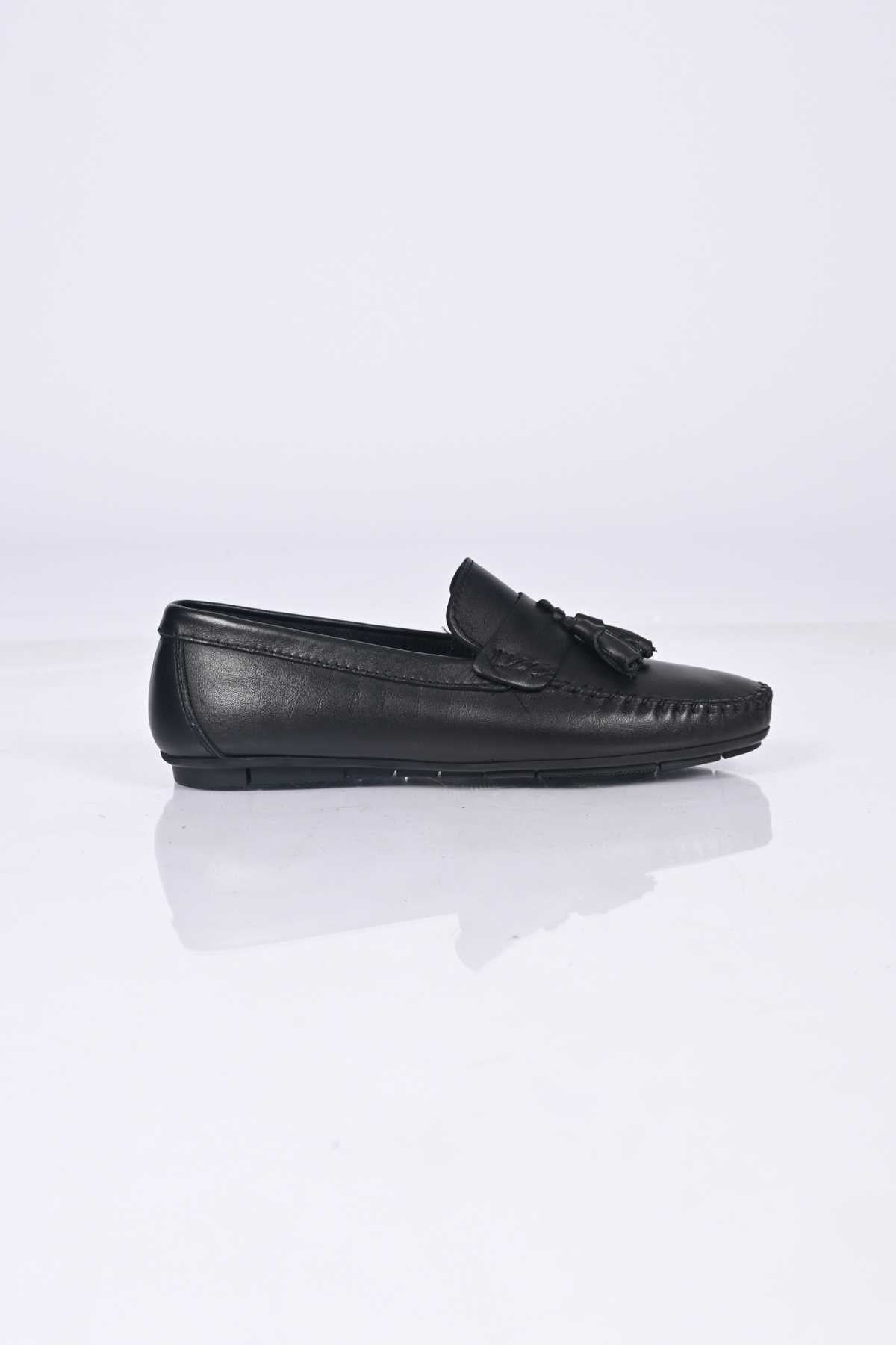 Bestello Genuine Leather Loafers with Tassels, Slip-On, Polyurethane Sole, 028-2021-26Y Men's Shoes