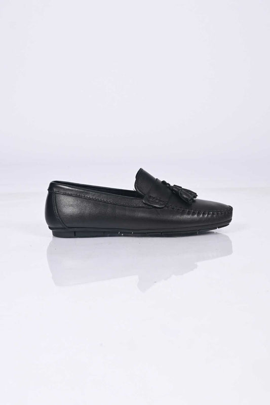 Bestello Genuine Leather Loafers with Tassels, Slip-On, Polyurethane Sole, 028-2021-26Y Men's Shoes