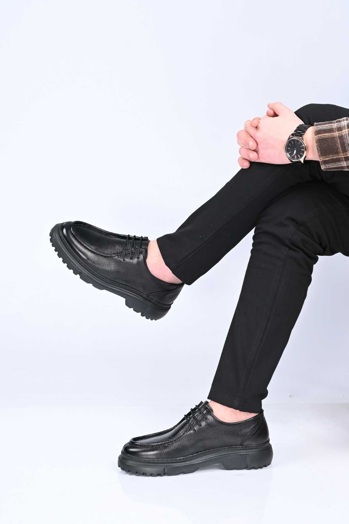 Bestello Lace-Up Genuine Leather Casual Men's Shoes with EVA Sole 179-100