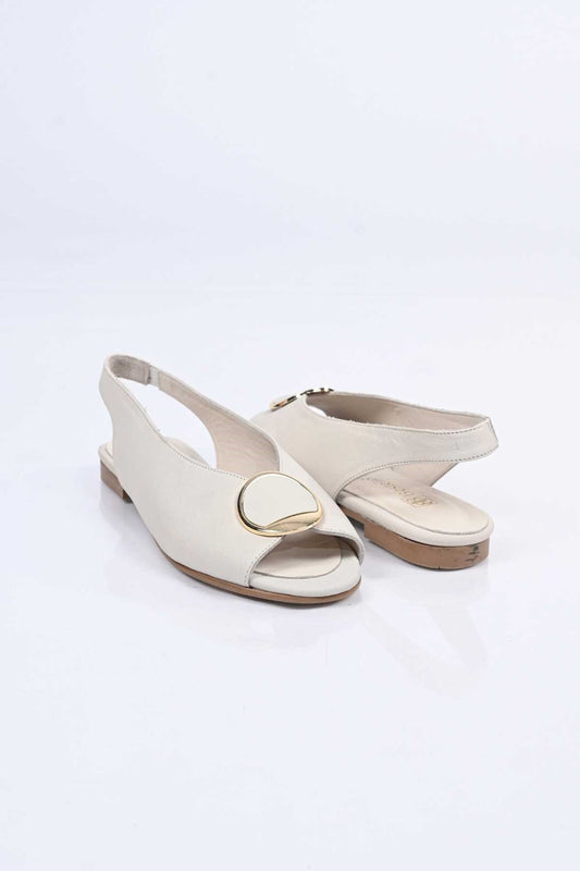 Bestello Genuine Leather Open-Toe Sandals with Buckle, Slip-On, Jurdan Sole 342-939 Women's Sandals