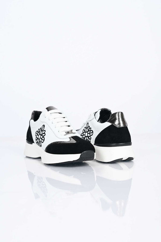 Bestello Lace-Up Genuine Leather Sneakers with Thermo Sole 338-7109 Women's Shoes