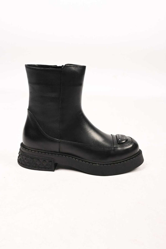 Bestello Slip-On Buckle Thermo Sole Genuine Leather Casual Boots 335-004-16 Women's Boots