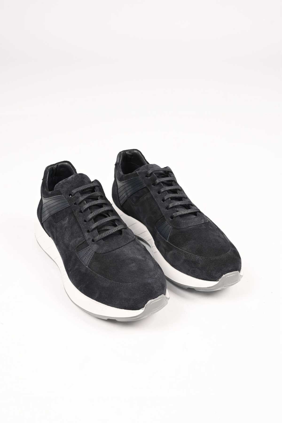 Bestello Lace-Up Genuine Leather Sneakers with EVA Sole 172-64198 Men's Shoes