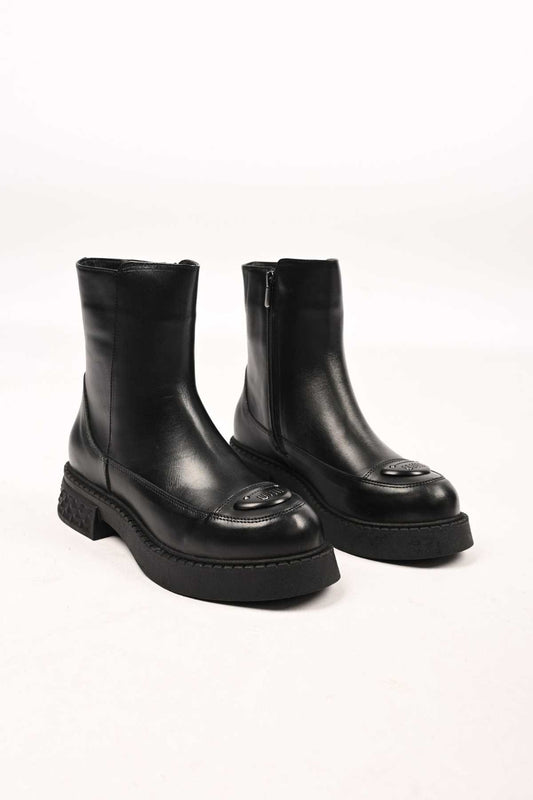 Bestello Slip-On Buckle Thermo Sole Genuine Leather Casual Boots 335-004-16 Women's Boots
