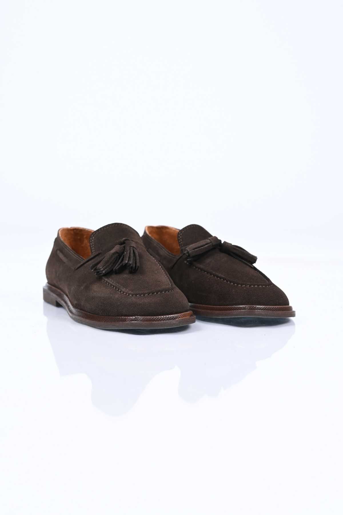 Bestello Genuine Leather Loafer with Tassels, Slip-On, Jordan Sole 332-26175 Women's Shoes