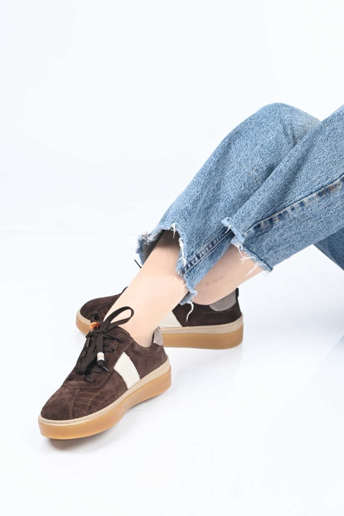 Bestello Lace-Up Genuine Leather Sneakers with Thermo Sole 345-1428 Women's Shoes