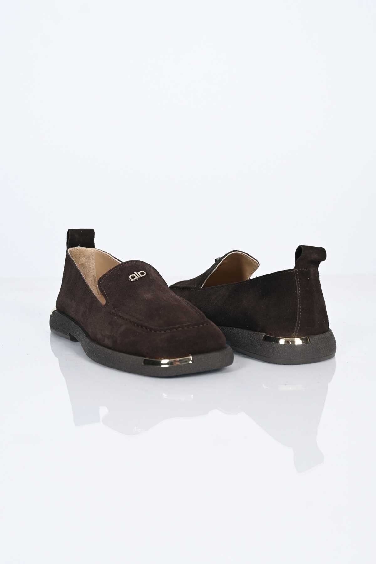 Bestello Slip-On Loafer with Buckle Detail, Thermo Sole, Genuine Leather, 338-7086 Women's Shoes