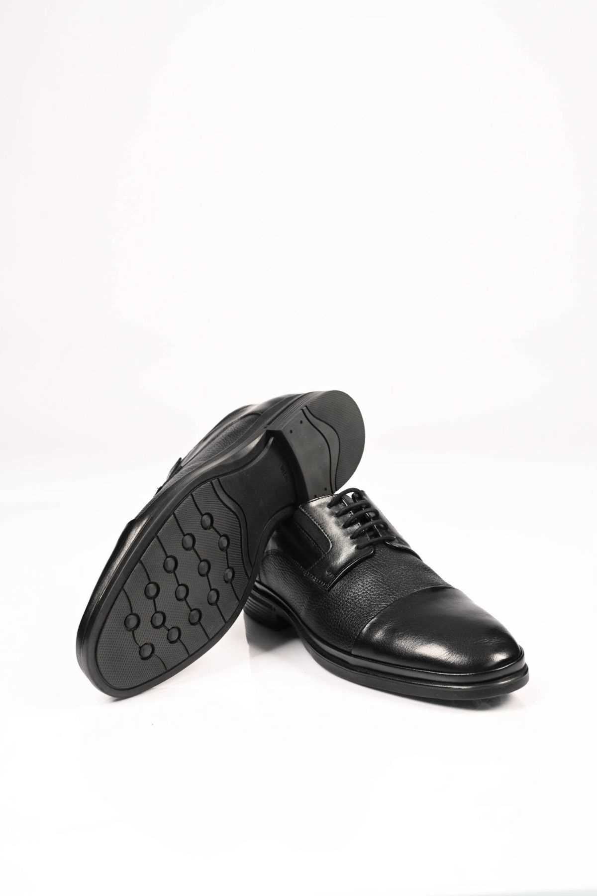 Bestello Lace-Up Genuine Leather Comfort Shoes with Rubber Sole 333-1490 Men's Shoes