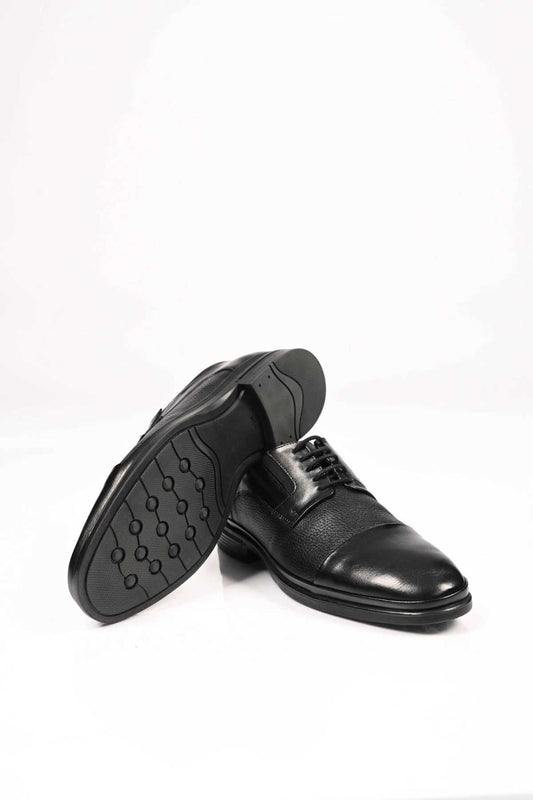 Bestello Lace-Up Genuine Leather Comfort Shoes with Rubber Sole 333-1490 Men's Shoes