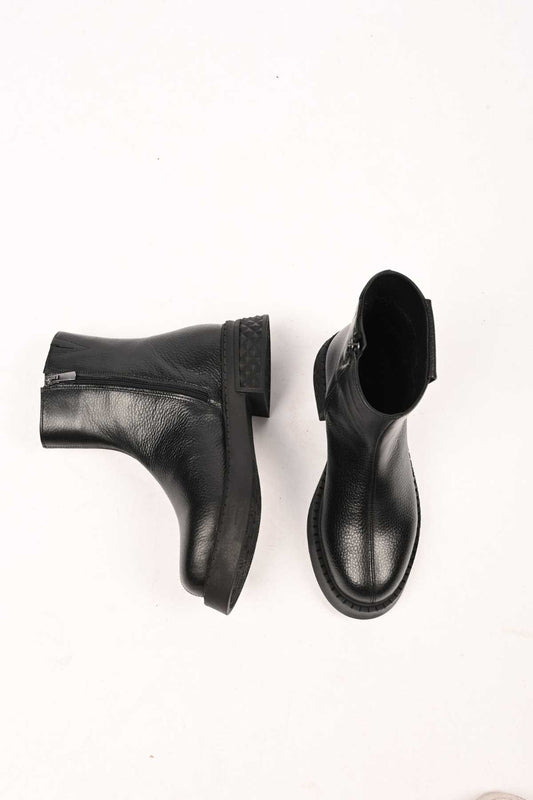 Bestello Slip-On Zip-Up Genuine Leather Casual Boots with Thermo Sole 335-004-15 Women's Boots