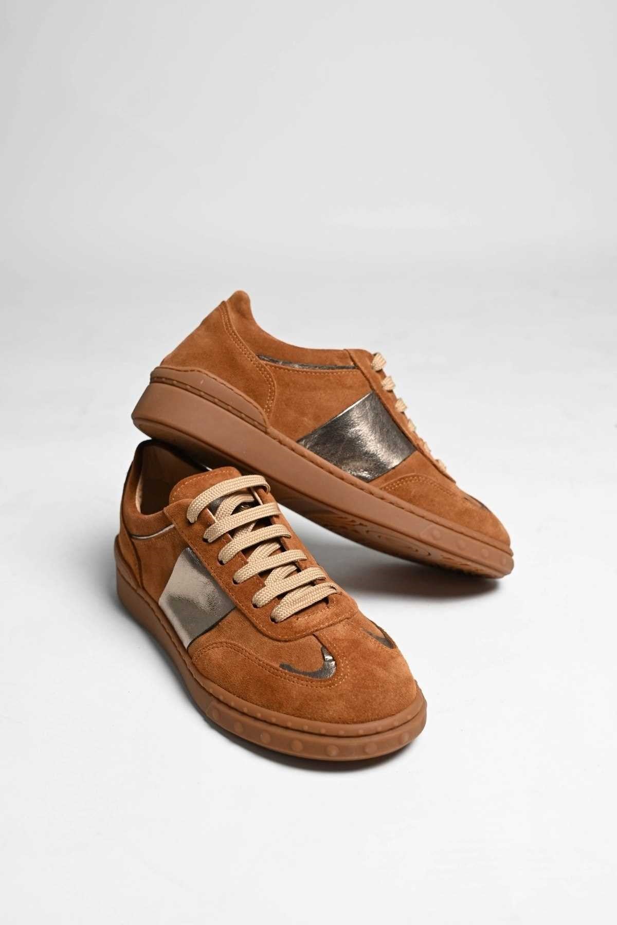 Bestello Women's Lace-Up Rubber-Soled Sneakers 101-GUMK-01 Women's Shoes