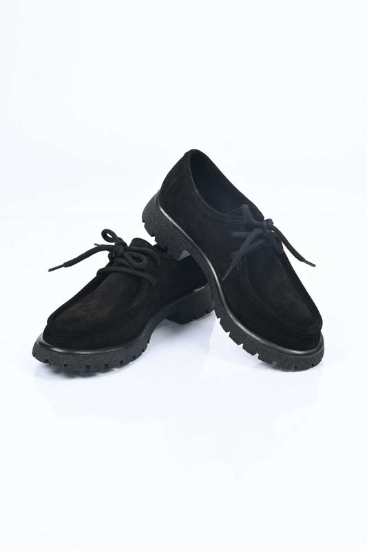 Bestello Lace-Up Genuine Leather Loafers with Thermo Sole 345-4247 Women's Shoes