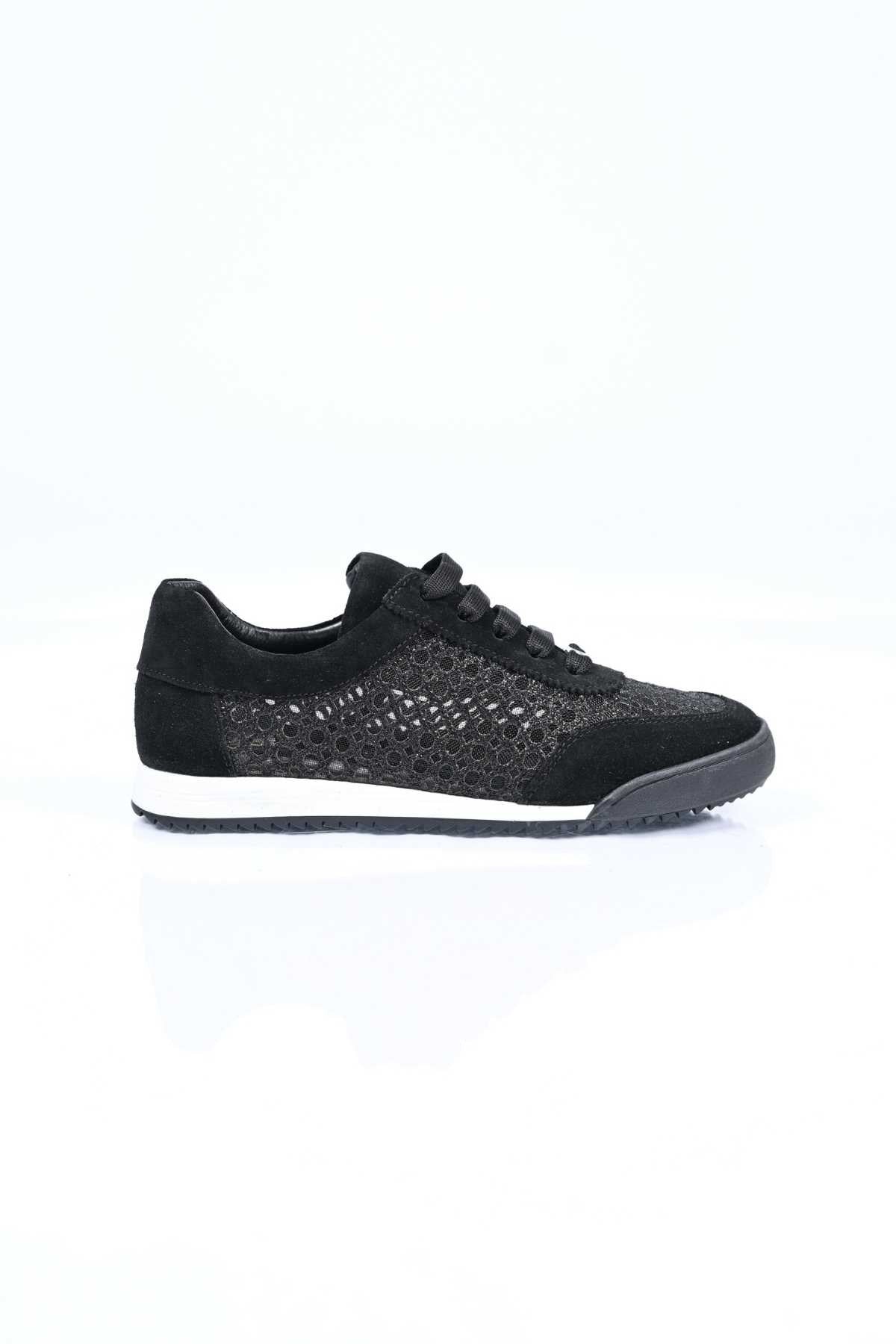 Bestello Lace-Up Mesh Thermo Sole Genuine Leather Sneakers 338-7091 Women's Shoes