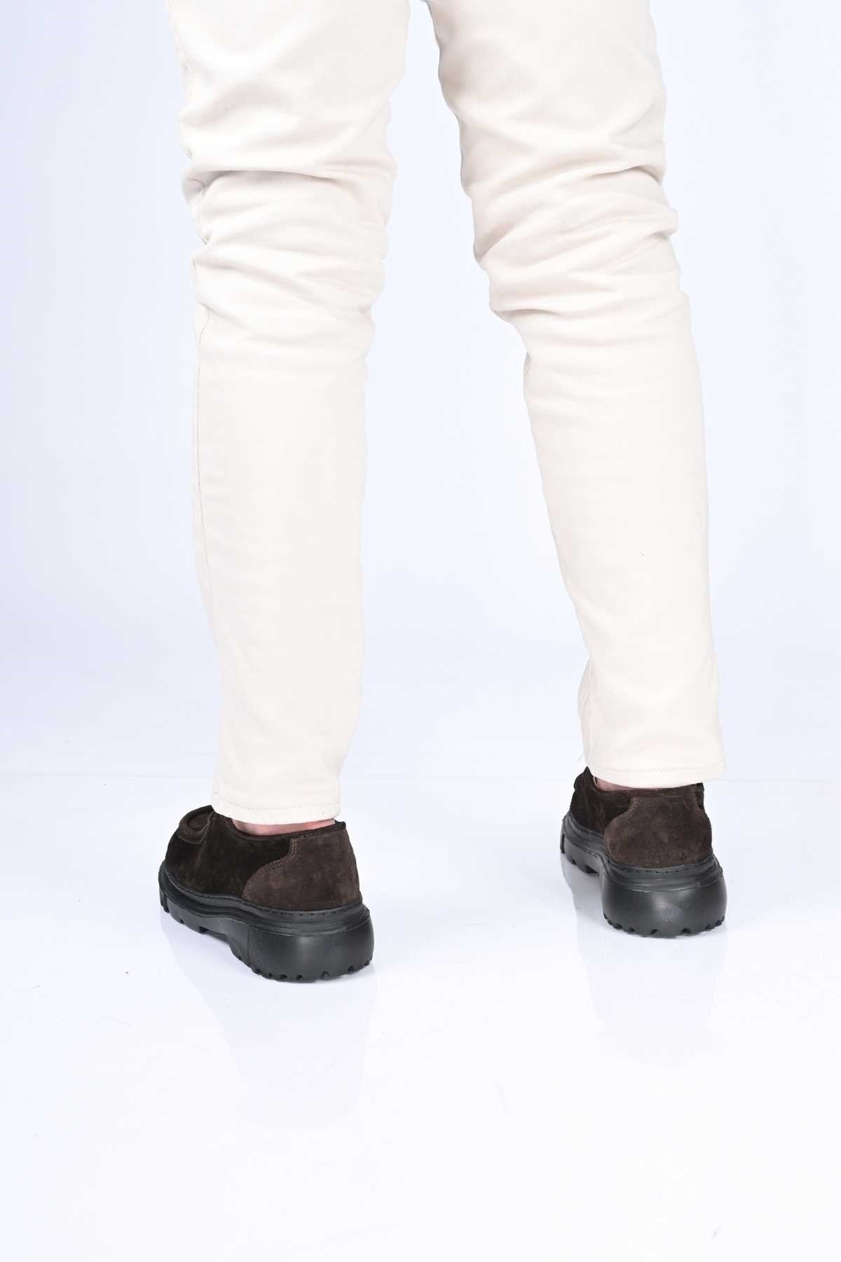 Bestello Lace-Up Genuine Leather Casual Men's Shoes with EVA Sole 179-100