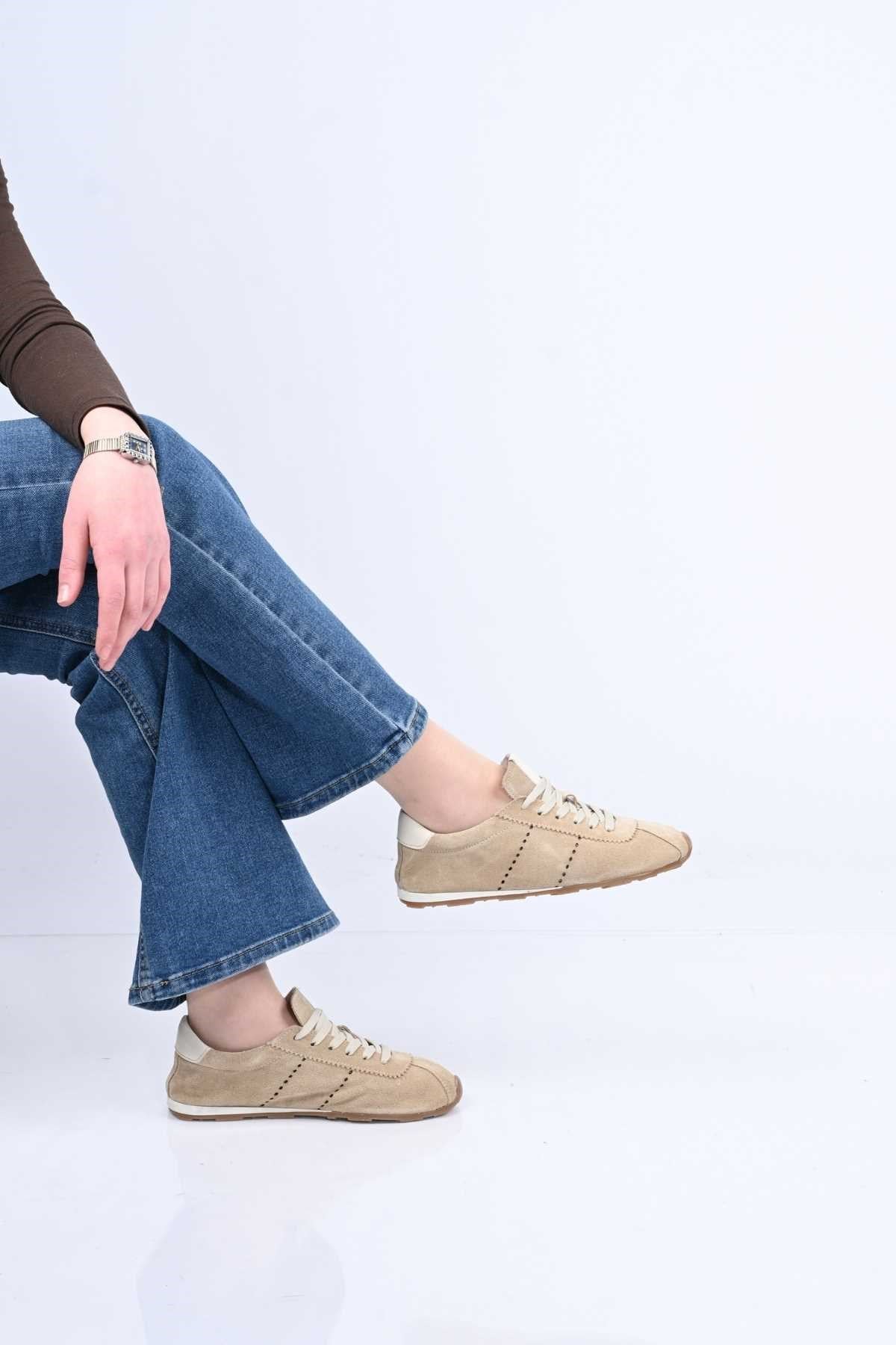 Bestello Lace-Up Genuine Leather Sneakers with Thermo Sole 341-0138 Women's Shoes