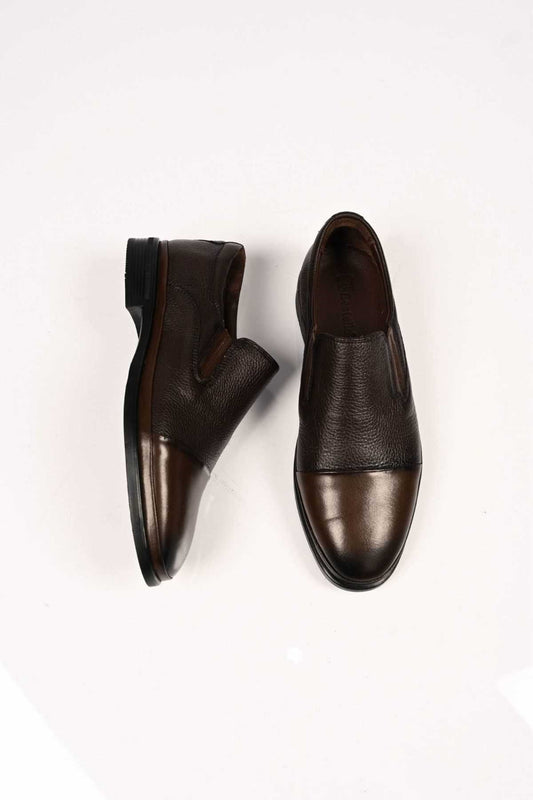 Bestello Slip-On Genuine Leather Comfort Shoes with Rubber Sole 333-1948 Men's Shoes