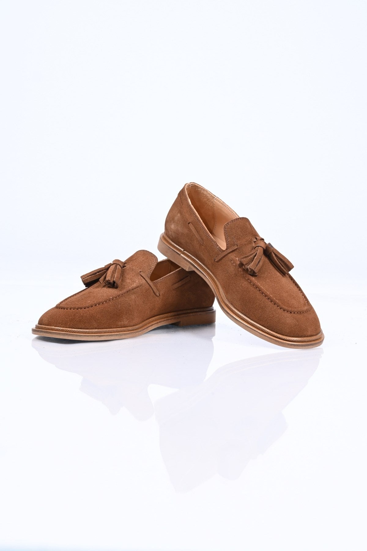 Bestello Genuine Leather Loafer with Tassels, Slip-On, Jordan Sole 332-26175 Women's Shoes