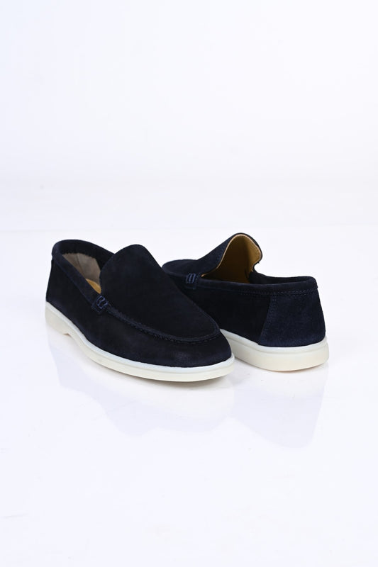 Bestello Slip-On Genuine Leather Loafers with Rubber Sole 028-2000 Men's Shoes