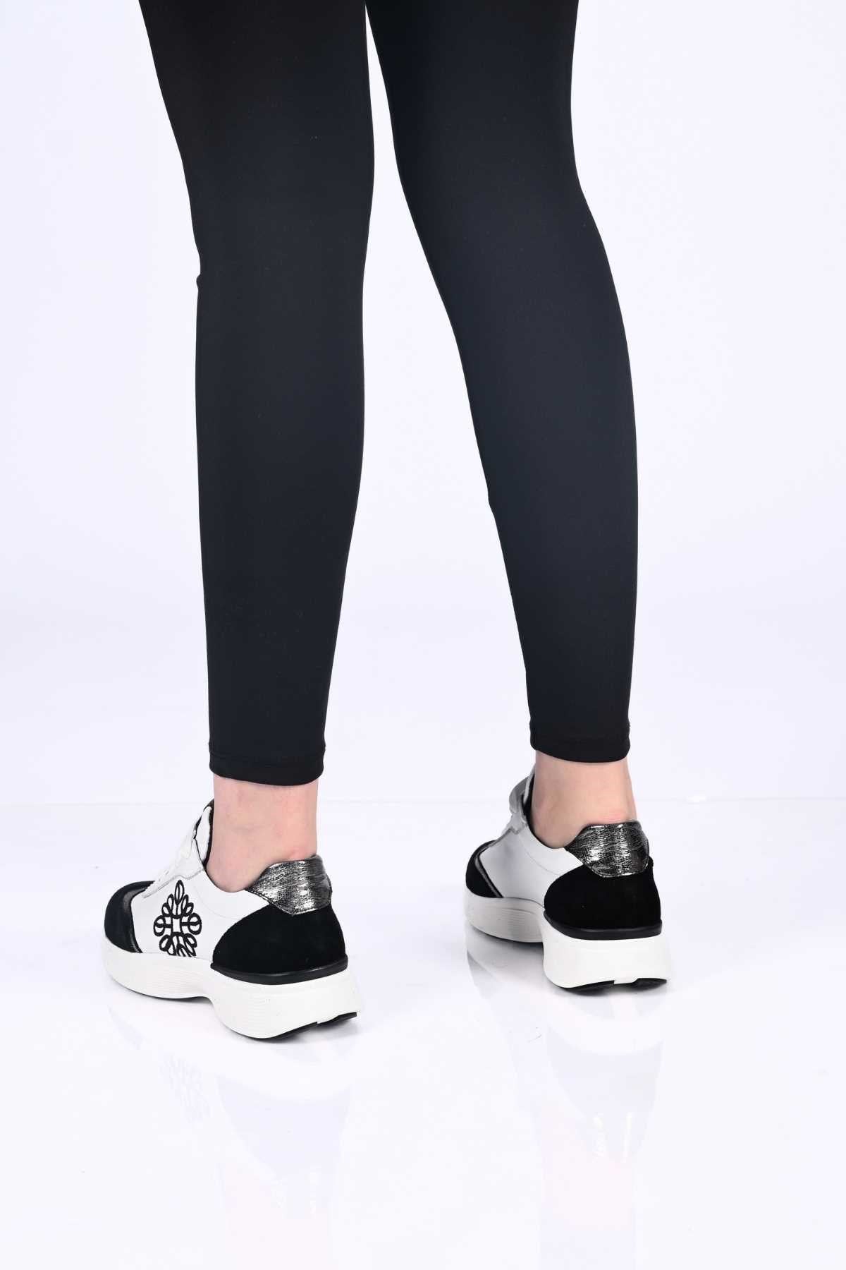 Bestello Lace-Up Genuine Leather Sneakers with Thermo Sole 338-7109 Women's Shoes