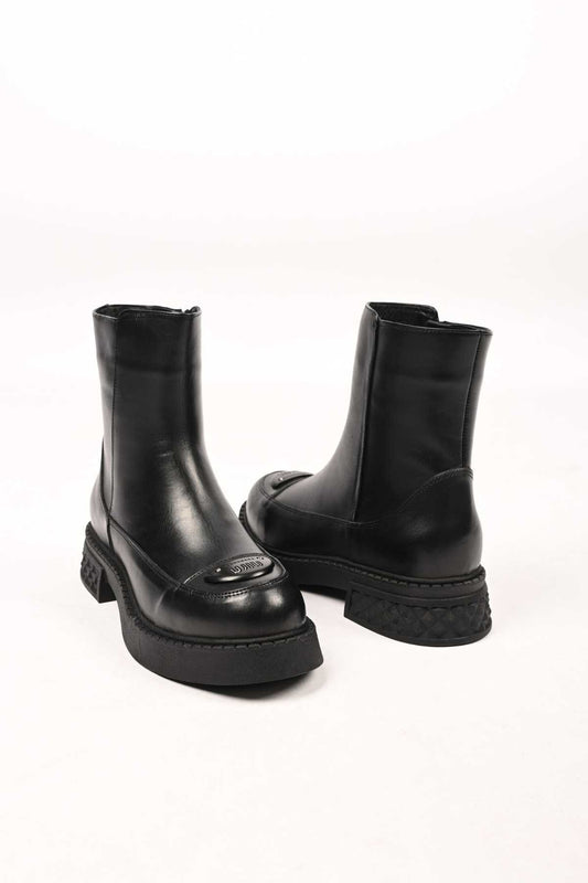Bestello Slip-On Buckle Thermo Sole Genuine Leather Casual Boots 335-004-16 Women's Boots