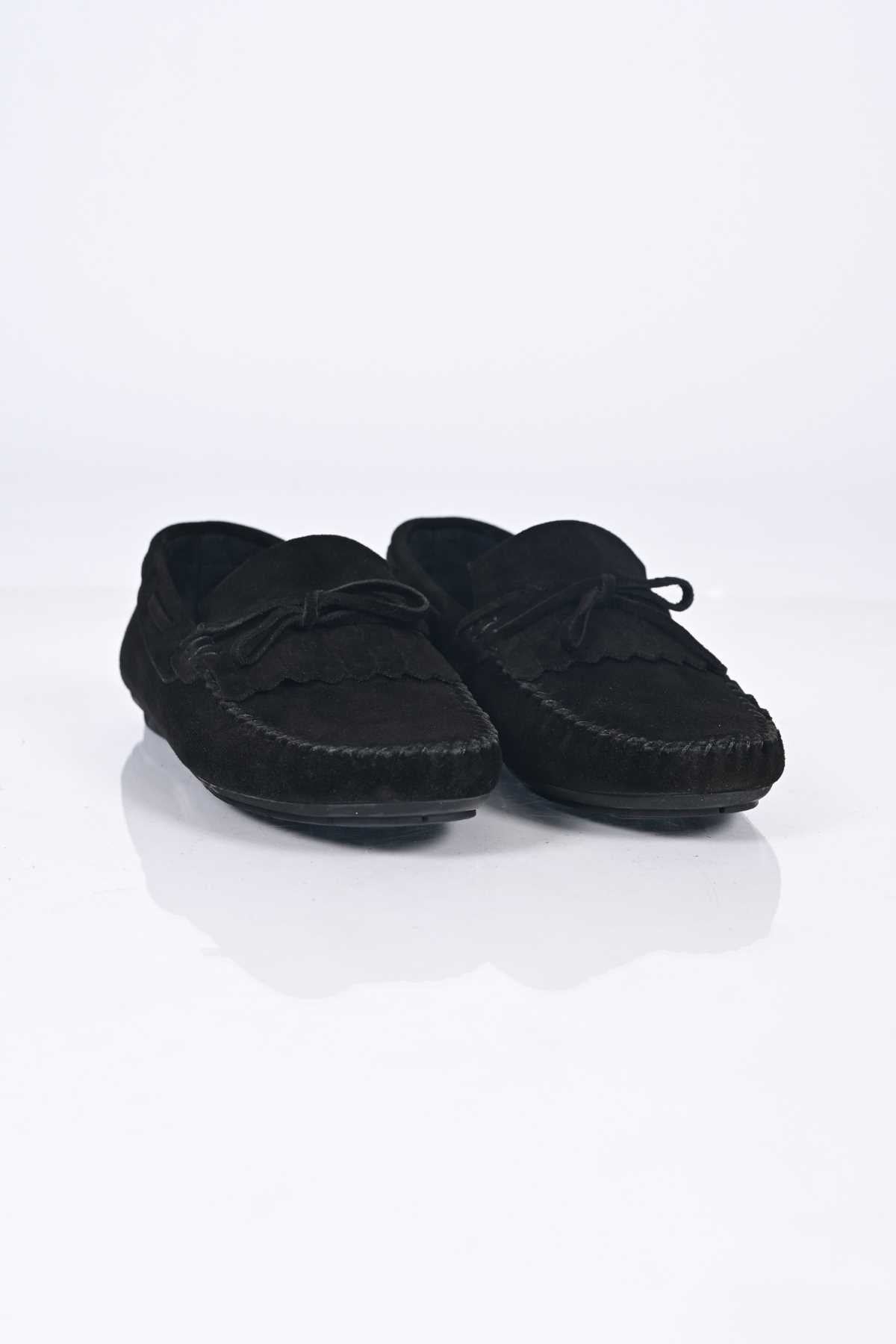 Bestello Slip-On Loafer with Bow, Genuine Leather, Polyurethane Sole, Men's Shoes 028-2065