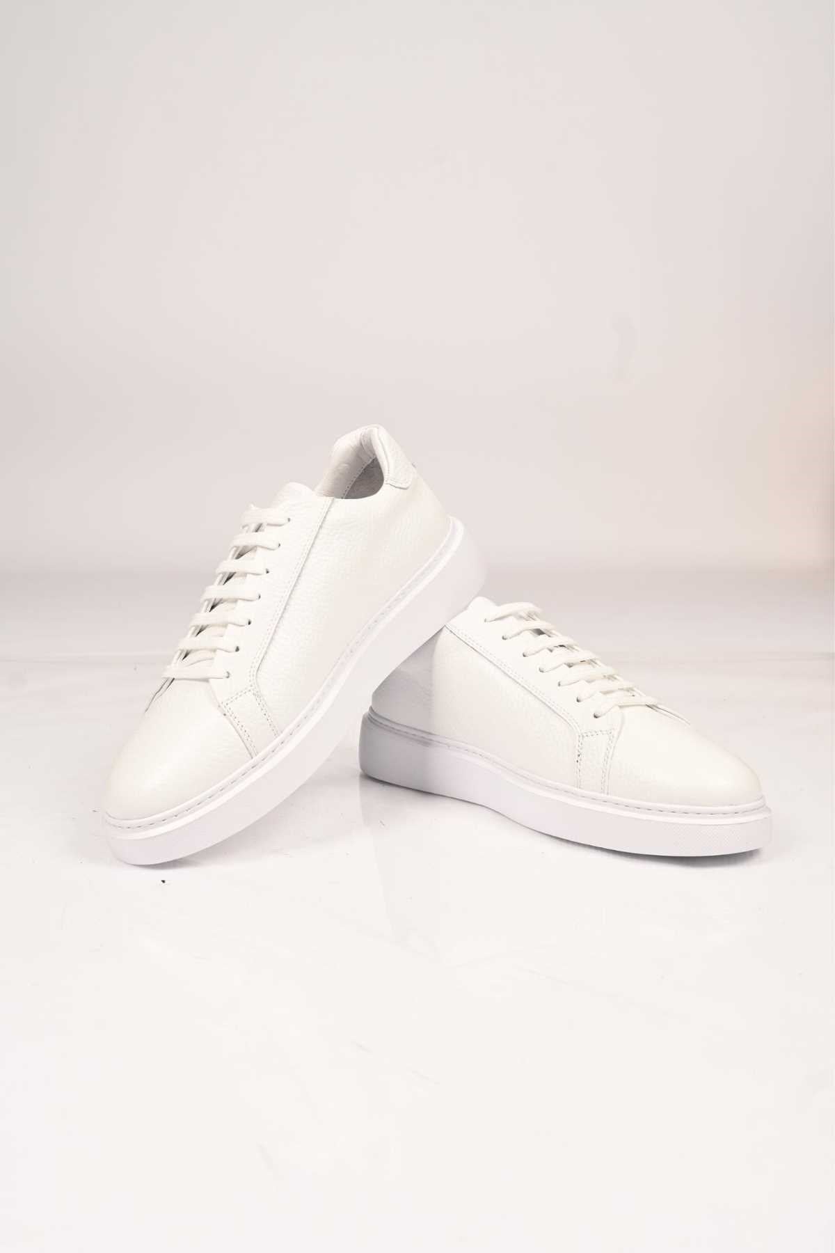 Bestello Lace-Up Genuine Leather Sneakers with EVA Sole 174-22040 Men's Shoes