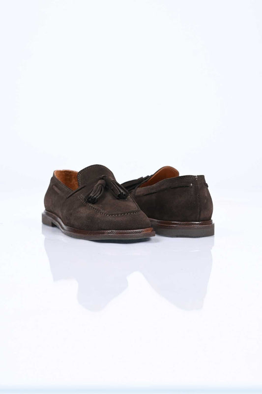 Bestello Genuine Leather Loafer with Tassels, Slip-On, Jordan Sole 332-26175 Women's Shoes