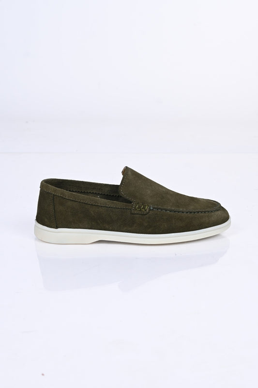 Bestello Slip-On Genuine Leather Loafers with Rubber Sole 028-2000 Men's Shoes
